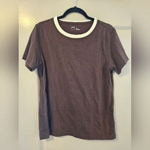 Brown and Cream Aerie T-Shirt MEDIUM